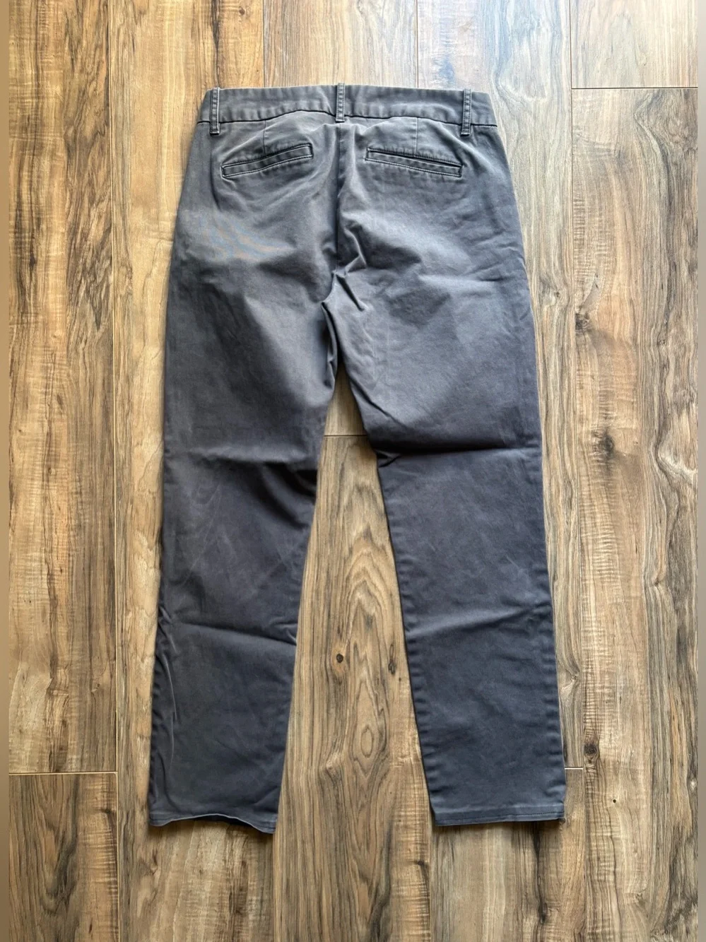 J.Crew Bennett Chino Pants Gray Flat Front Cotton Trousers Size 4